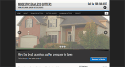 Desktop Screenshot of modestoseamlessgutters.com